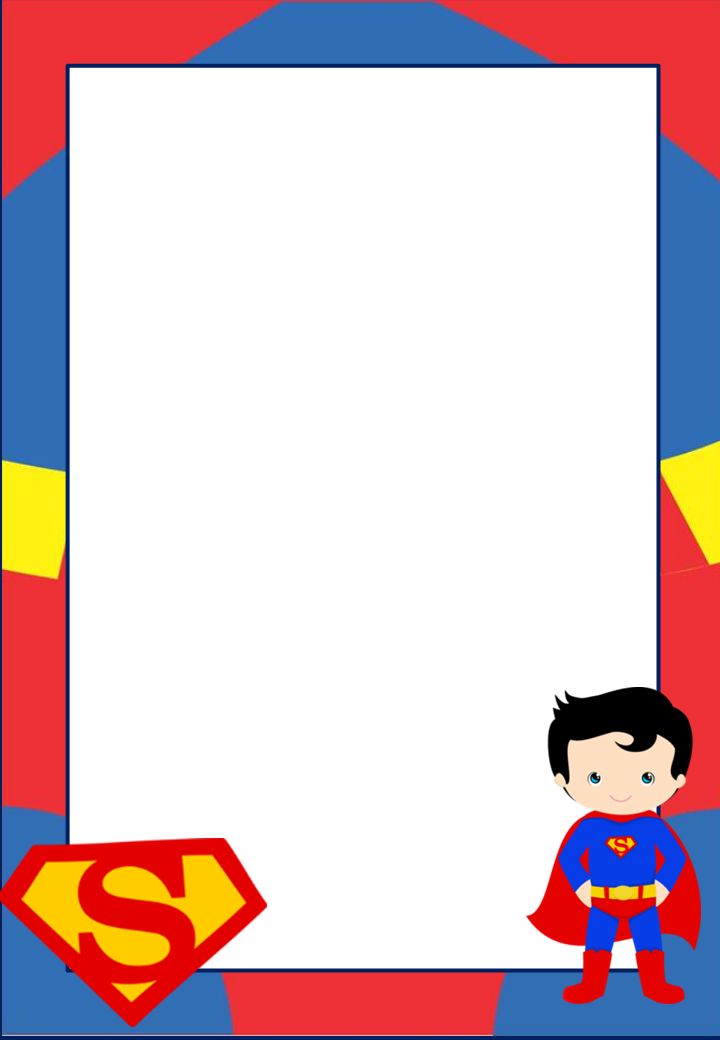 Detail Superman Birthday Card Template Nomer 5