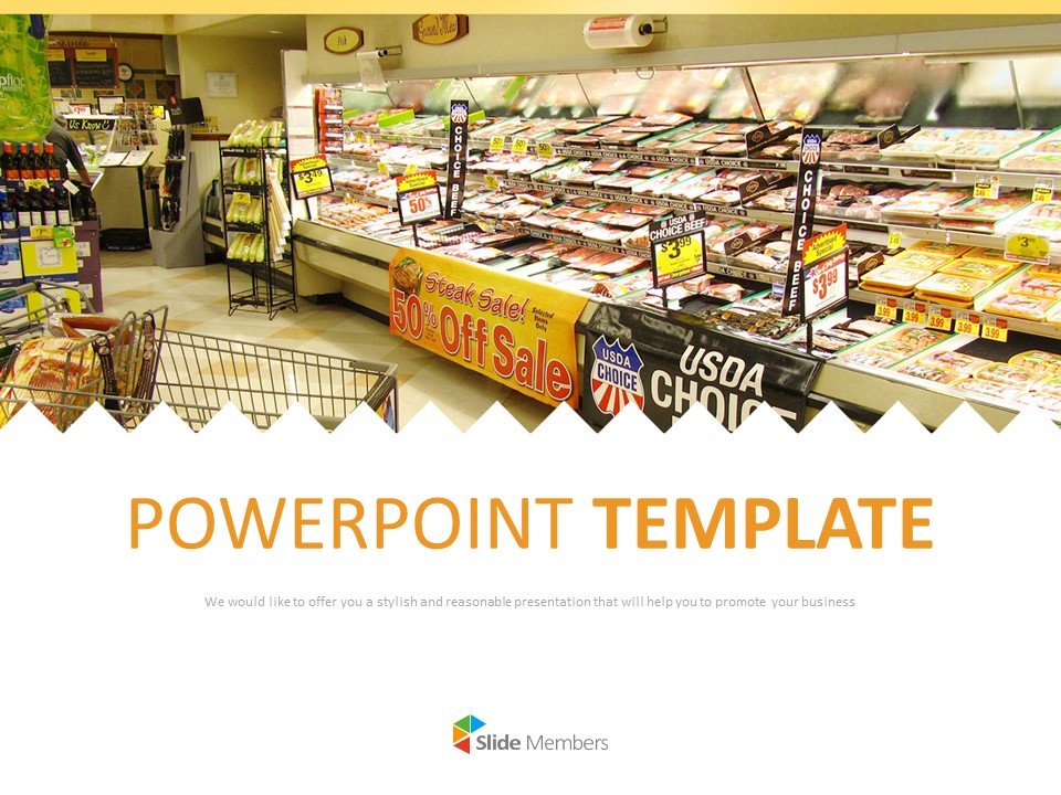 Supermarket Ppt Template - KibrisPDR