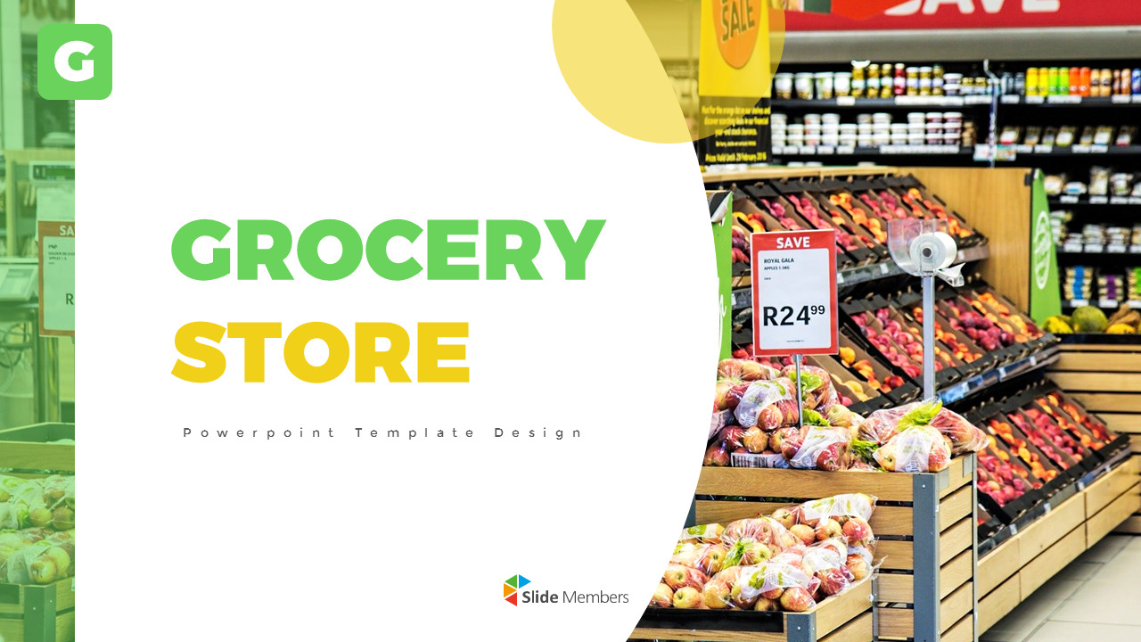 Detail Supermarket Ppt Template Nomer 14