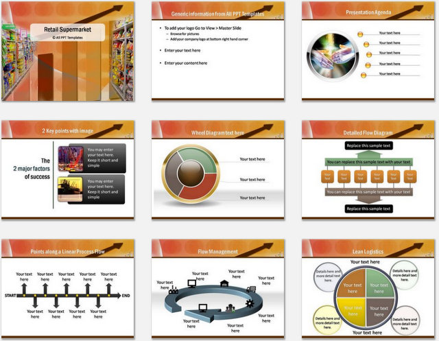 Detail Supermarket Ppt Template Nomer 18