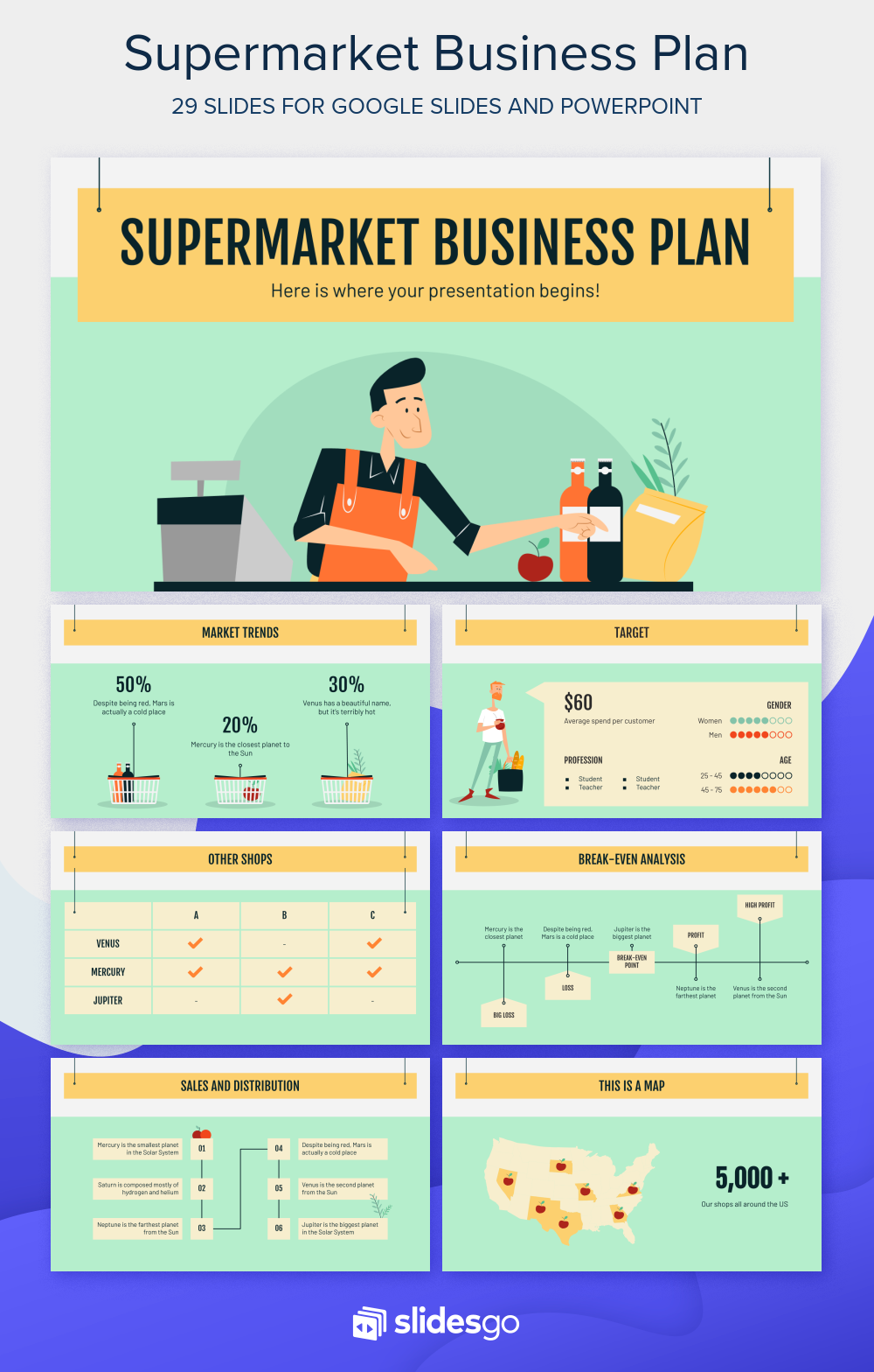 Detail Supermarket Ppt Template Nomer 19