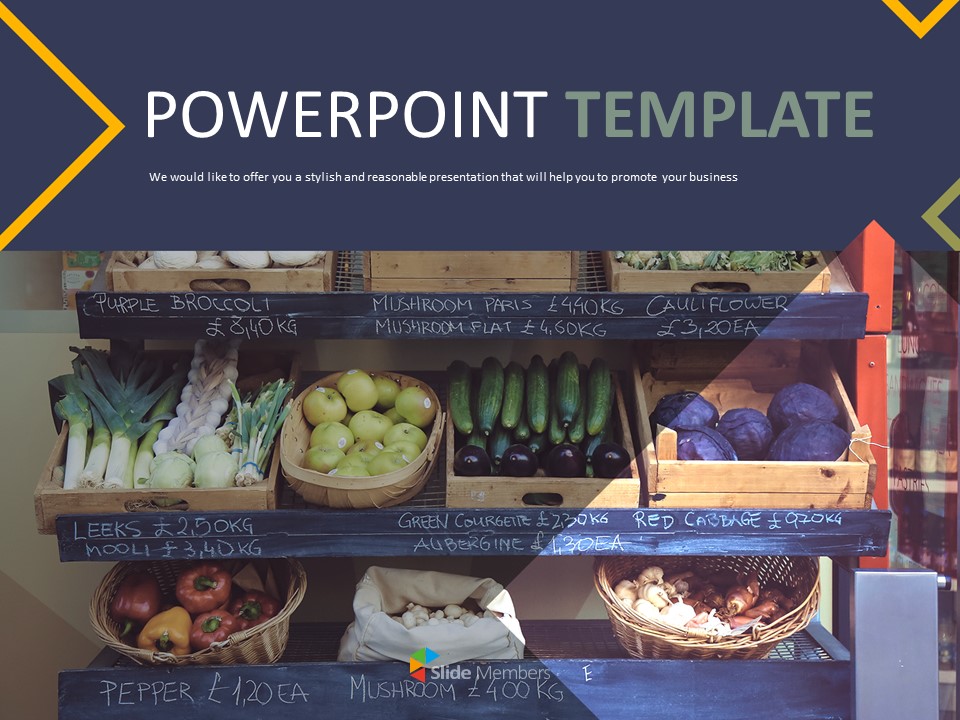 Detail Supermarket Ppt Template Nomer 34
