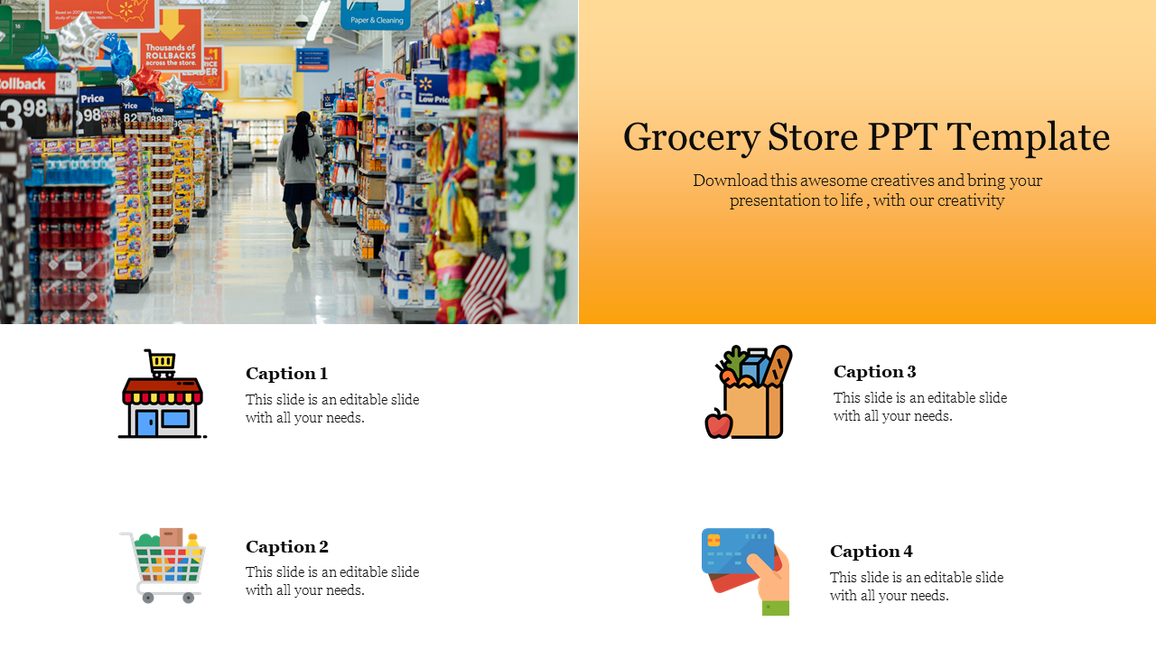 Detail Supermarket Ppt Template Nomer 7