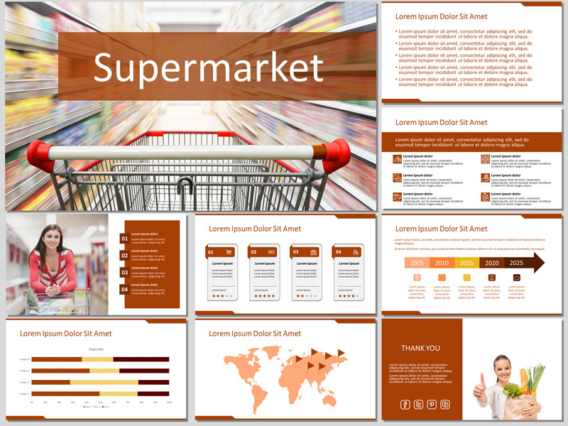 Detail Supermarket Ppt Template Nomer 9