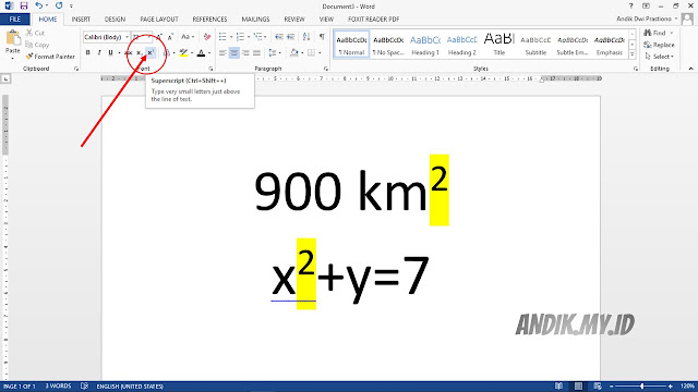 Detail Superscript Digunakan Untuk Nomer 46