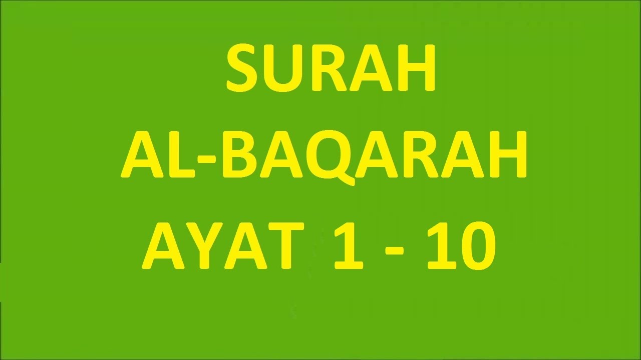 Detail Surat Al Baqarah 1 5 Beserta Artinya Nomer 38