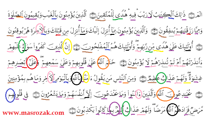 Detail Surat Al Baqarah Ayat 1 10 Beserta Tajwidnya Nomer 4