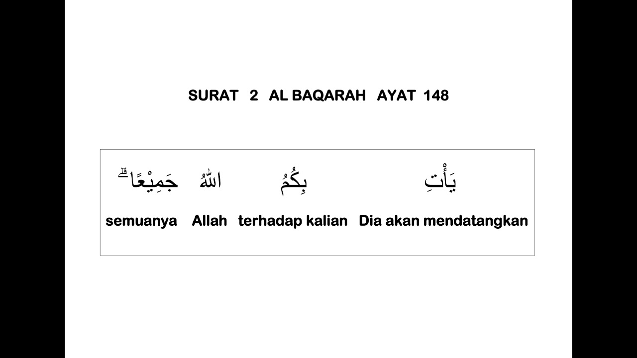 Detail Surat Al Baqarah Ayat 148 Beserta Artinya Nomer 30