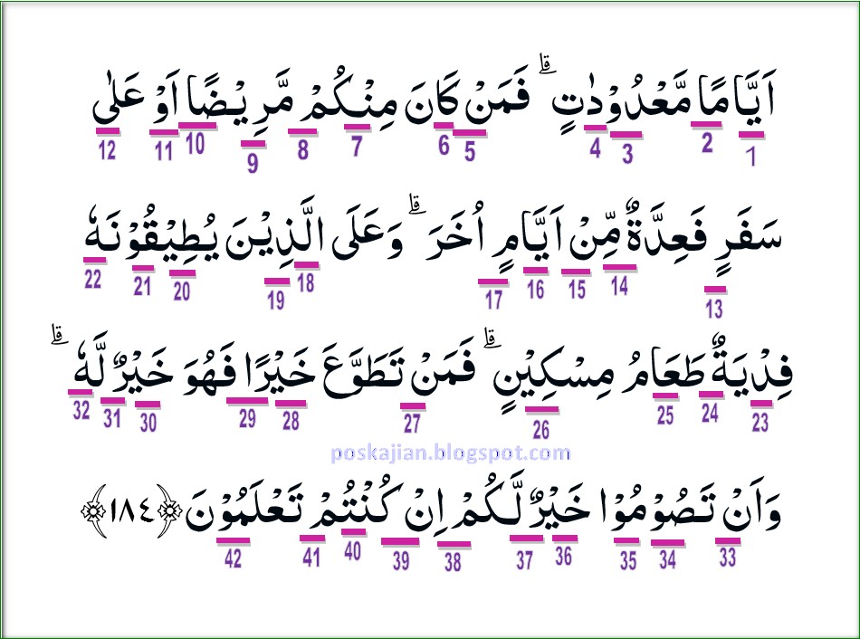 Detail Surat Al Baqarah Ayat 184 Beserta Artinya Nomer 38