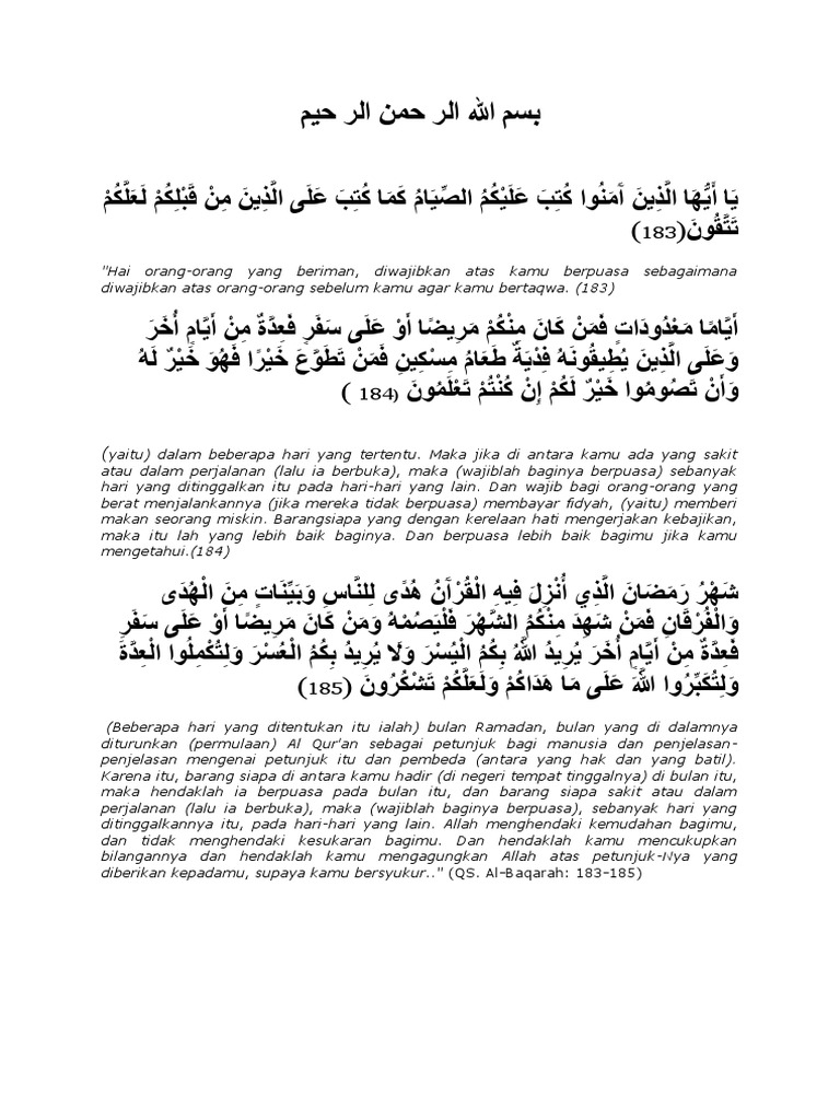 Detail Surat Al Baqarah Ayat 184 Beserta Artinya Nomer 44