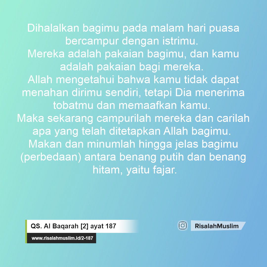 Detail Surat Al Baqarah Ayat 187 Beserta Artinya Nomer 10