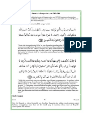 Detail Surat Al Baqarah Ayat 287 Beserta Artinya Nomer 42
