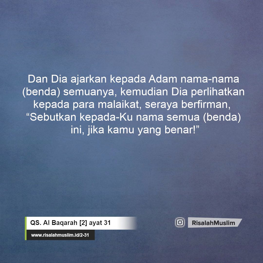 Detail Surat Al Baqarah Ayat 30 31 Dan Artinya Nomer 42