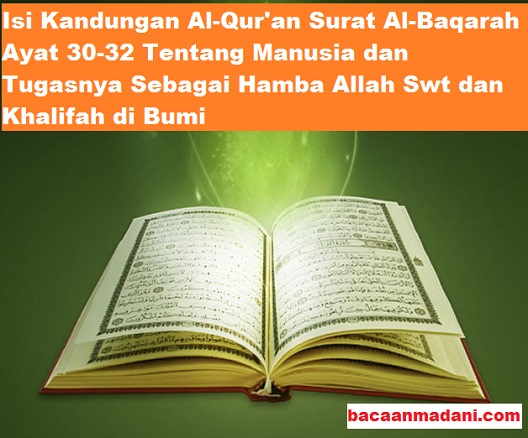 Detail Surat Al Baqarah Ayat 30 Dan Artinya Nomer 24