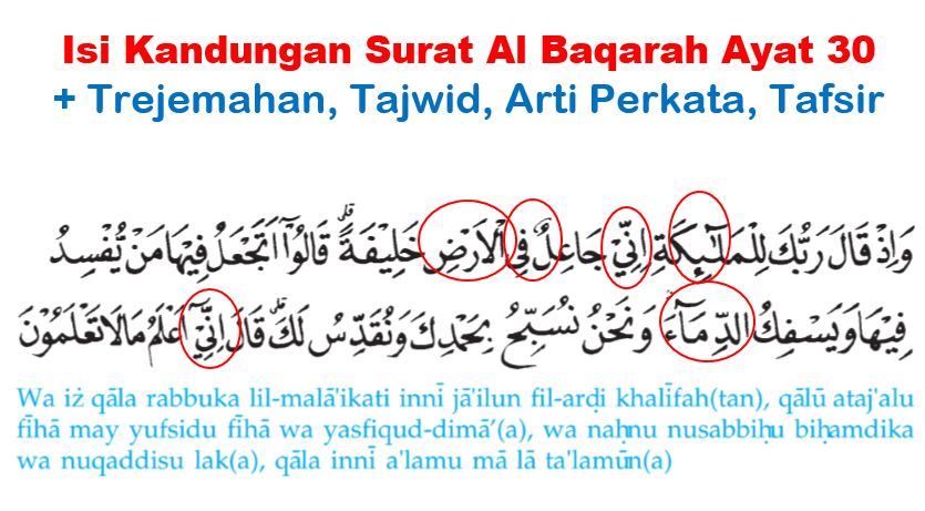 Detail Surat Al Baqarah Ayat 30 Menjelaskan Tentang Nomer 3