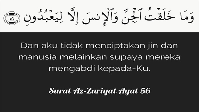 Surat Al Dzariyat Ayat 56 Dan Artinya - KibrisPDR