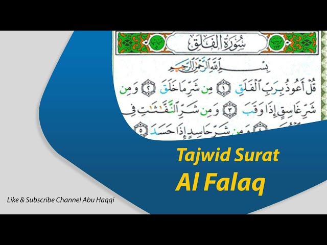 Detail Surat Al Falaq Beserta Tajwidnya Nomer 10