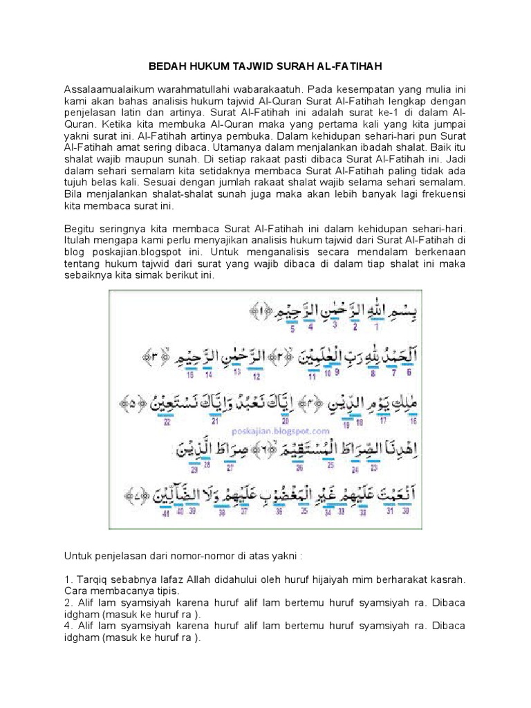 Detail Surat Al Fatihah Beserta Tajwidnya Nomer 26