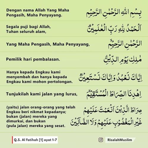 Detail Surat Al Fatihah Dan Artinya Nomer 15