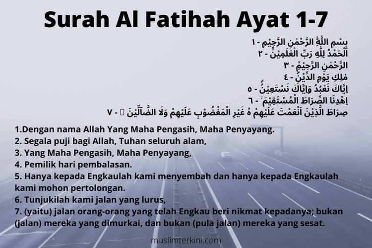 Detail Surat Al Fatihah Dan Artinya Nomer 24