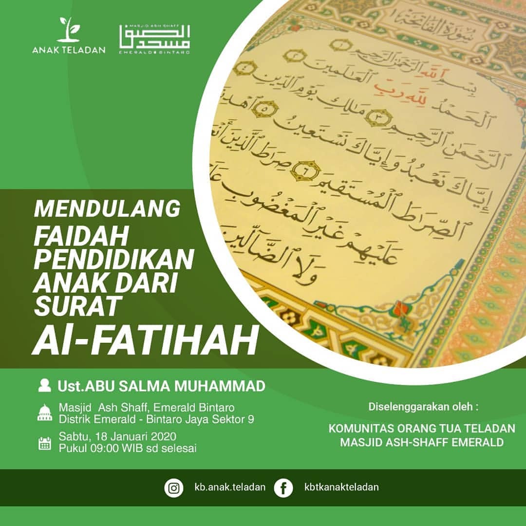 Detail Surat Al Fatihah Disebut Juga Dengan Nomer 42