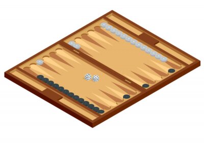 Detail Backgammon Brett Holz Nomer 9