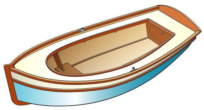 Detail Kleines Holzboot Nomer 24