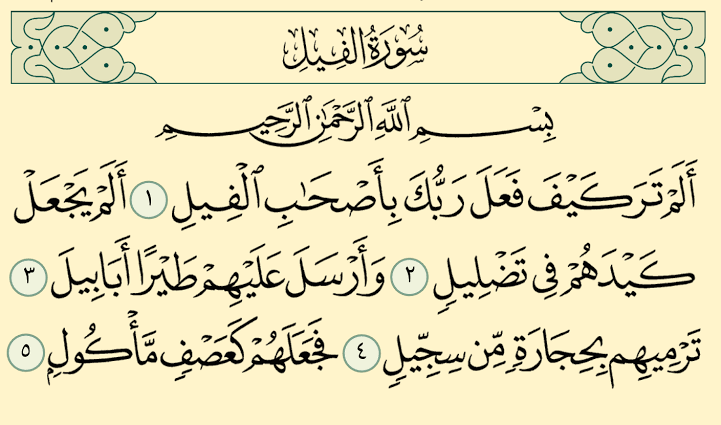 Detail Surat Al Fiil Surat Ke Berapa Nomer 5