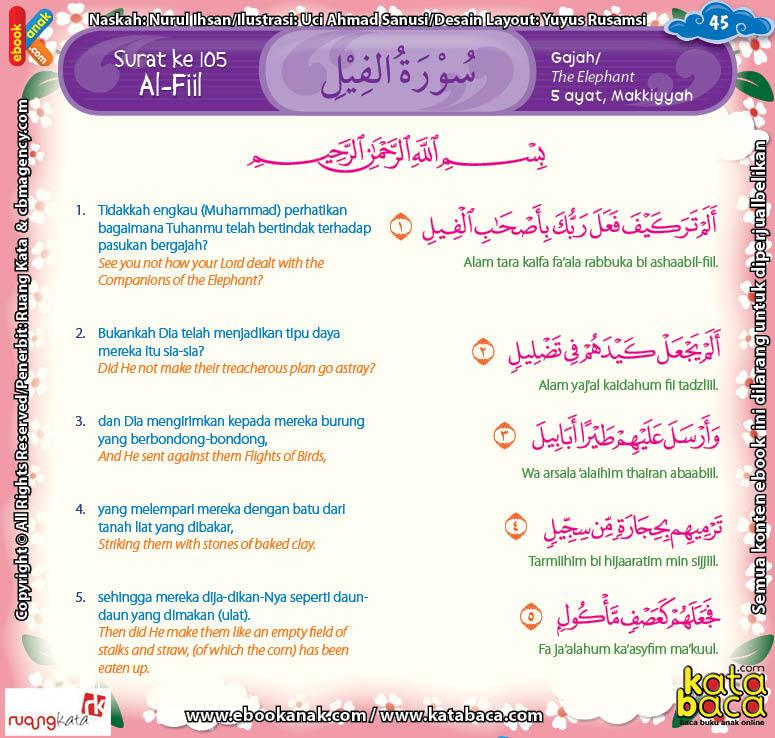 Detail Surat Al Fiil Terdiri Dari Berapa Ayat Nomer 14