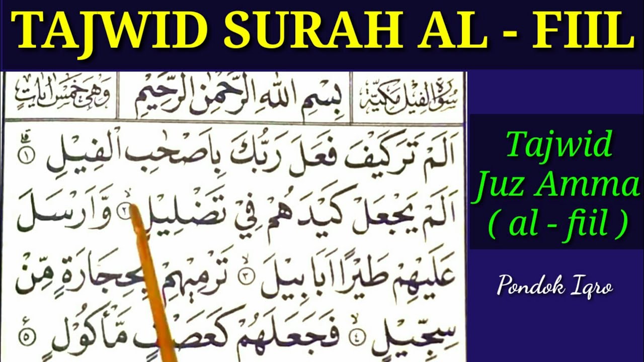 Detail Surat Al Fiil Terdiri Dari Berapa Ayat Nomer 51