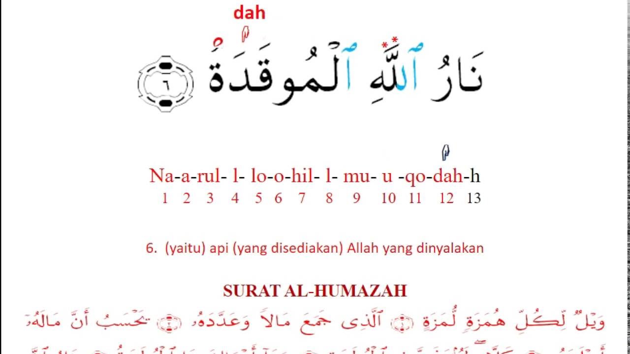 Detail Surat Al Humazah Berapa Ayat Nomer 22