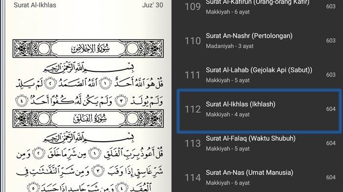 Detail Surat Al Ikhlas Surat Ke Berapa Nomer 31