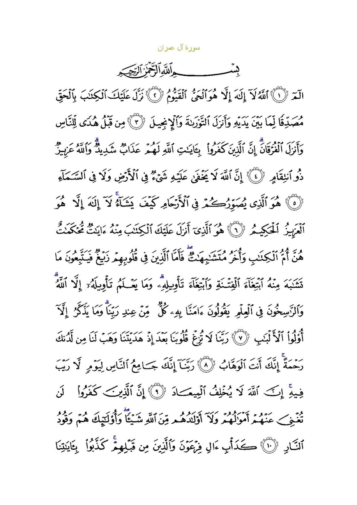 Detail Surat Al Imran Berapa Ayat Nomer 2