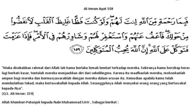 Detail Surat Al Imran Berapa Ayat Nomer 29