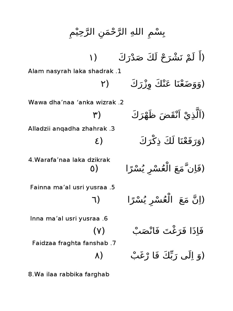 Detail Surat Al Insyirah Bahasa Indonesia Nomer 22