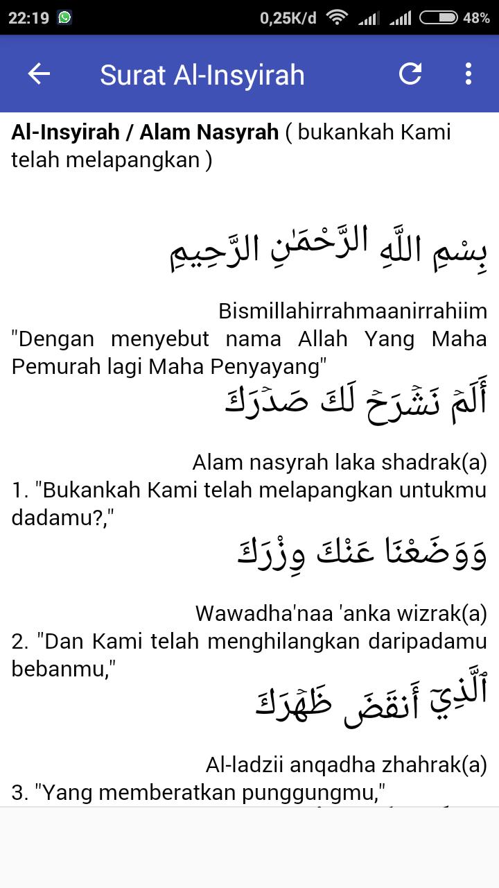 Detail Surat Al Insyirah Beserta Artinya Nomer 24