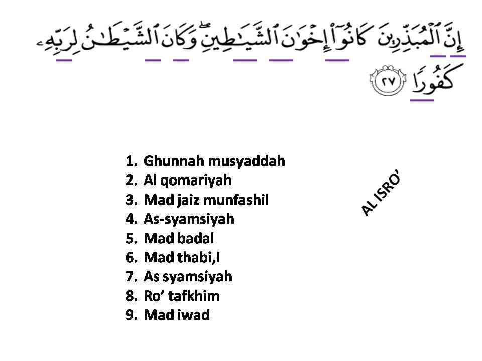 Detail Surat Al Isra Ayat 32 Beserta Tajwidnya Nomer 12