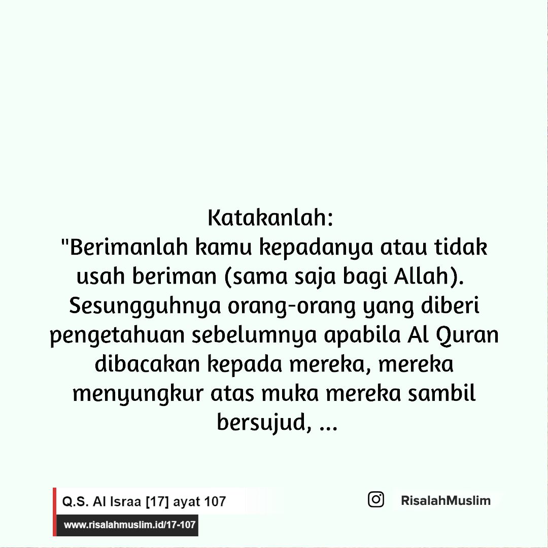 Detail Surat Al Isra Berapa Ayat Nomer 50