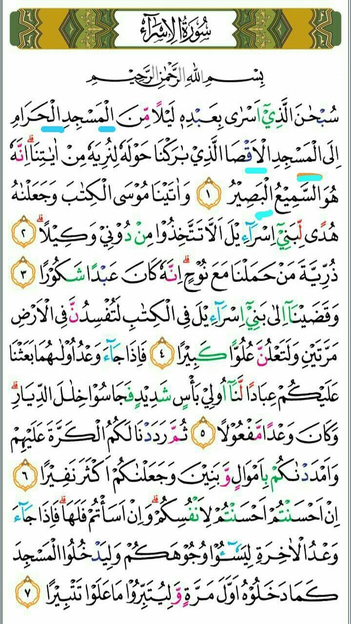 Detail Surat Al Isra Terdiri Dari Berapa Ayat Nomer 3