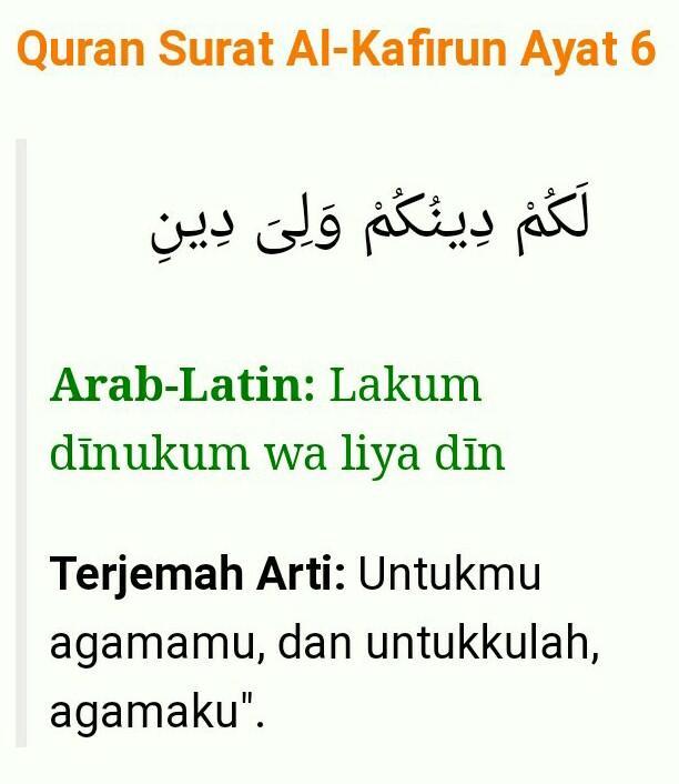 Detail Surat Al Kafirun Ada Berapa Ayat Nomer 19