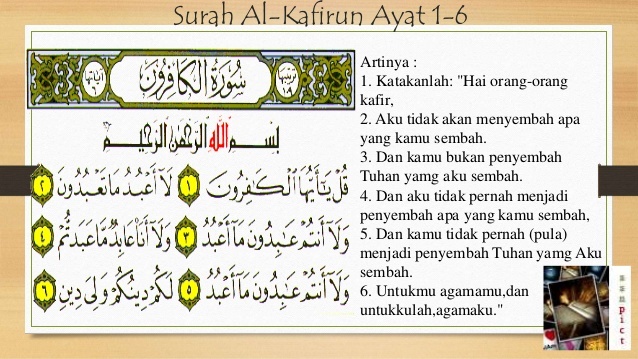 Detail Surat Al Kafirun Ayat 6 Dan Artinya Nomer 17