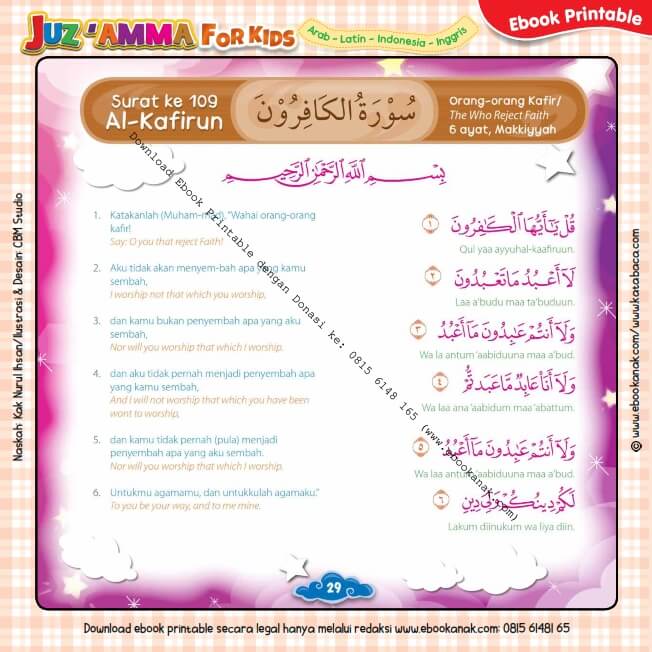 Detail Surat Al Kafirun Bahasa Indonesia Nomer 9