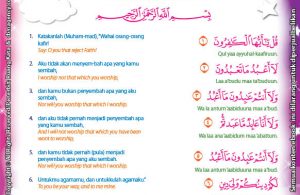 Detail Surat Al Kafirun Bahasa Indonesia Nomer 3