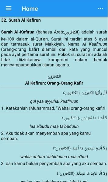 Detail Surat Al Kafirun Bahasa Latin Nomer 28