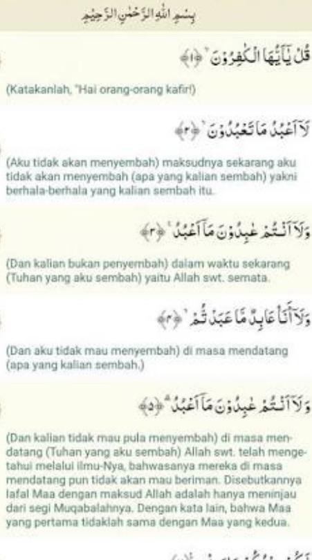 Detail Surat Al Kafirun Sama Artinya Koleksi Nomer