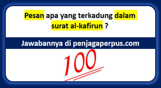 Detail Surat Al Kafirun Terdiri Dari Berapa Ayat Nomer 35