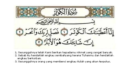 Detail Surat Al Kautsar Menjelaskan Tentang Nomer 42