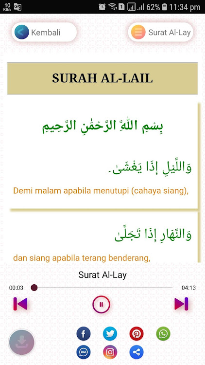 Surat Al Lail Beserta Artinya - KibrisPDR