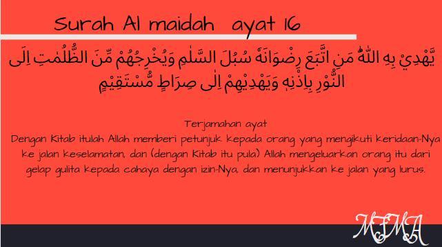 Detail Surat Al Maidah Ayat 16 Beserta Artinya Nomer 4