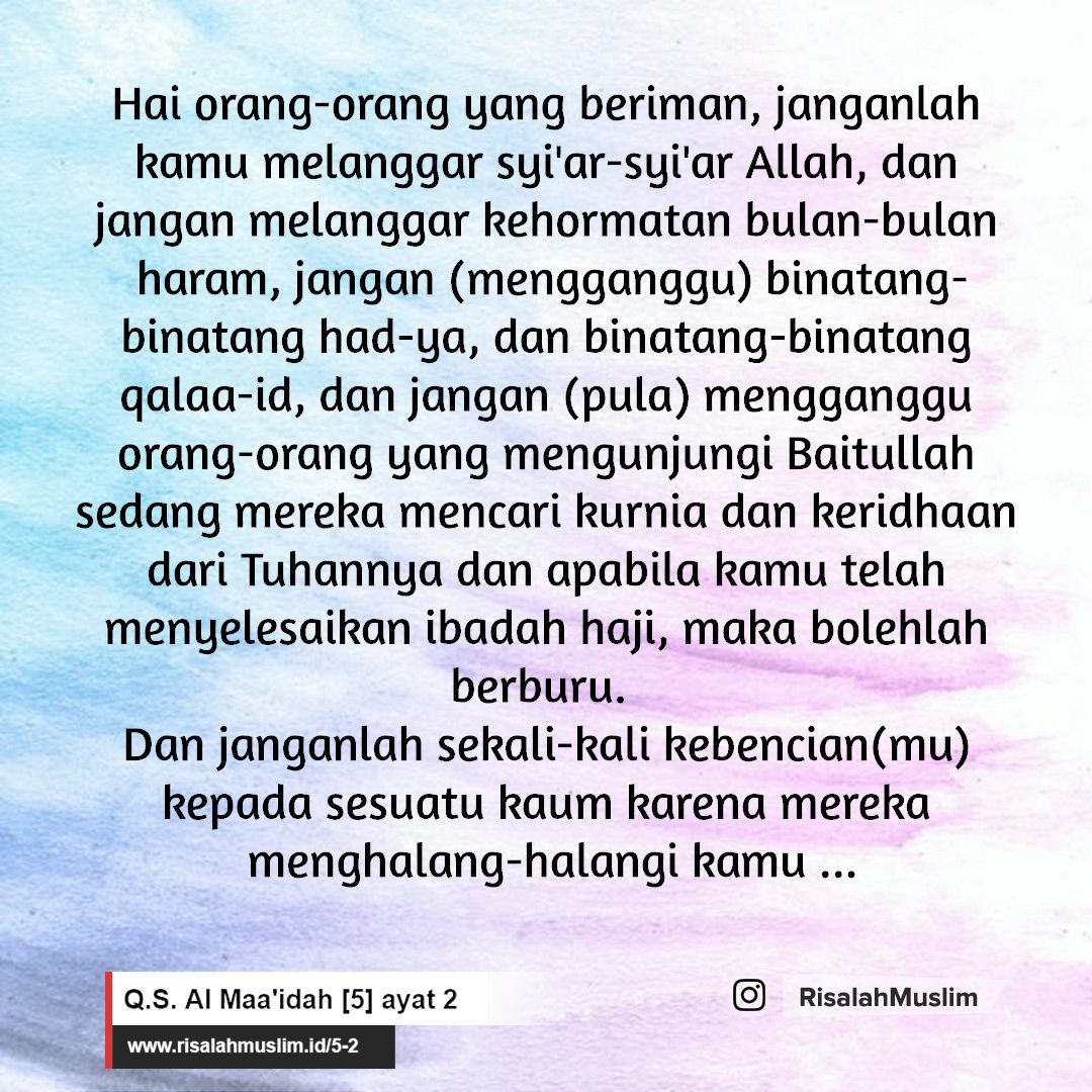 Detail Surat Al Maidah Ayat 2 3 Beserta Artinya Nomer 47